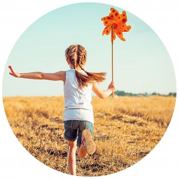 Girl with Pinwheel