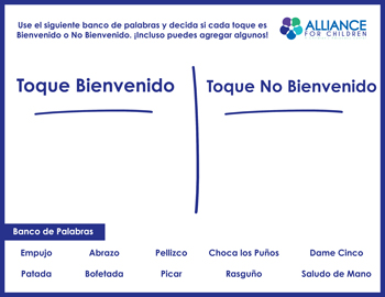 spanish welcome vs unwelcome